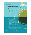 Safar Islamic Studies Textbook 5 lesson explaining the times of salah with illustrations