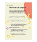 Safar Islamic Studies Textbook 5 lesson about disliked acts during salah