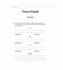 Safar Islamic Studies Workbook 5 Times of Salah worksheet with prayer time activities