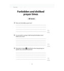 Safar Islamic Studies Workbook 5 prayer times assessment activity page