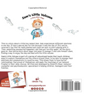 Back cover image of the book "Sam Little Volcano", written by Zeina El-Chaar