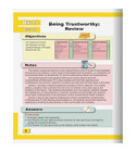 ICO Islamic Studies Teacher's Manual Grade 2 Part 2 Being Trustworthy review lesson