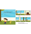 Ilyas & Duck Search for Allah illustrated interior page with Ilyas and Duck searching for Allah