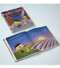 Ilyas & Duck Ramadan Joy hardcover book with illustrated Ramadan interior pages