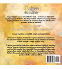 I Believe in Allah back cover by Bachar Karroum explaining the children's story about faith in Allah