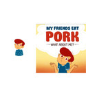 My Friends Eat Pork What About Me illustrated Muslim kids book interior image
