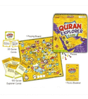Quran Explorer Game set with playing board, Quran cards, explorer cards, pieces and rules booklet
