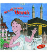 We're Off to Make 'Umrah children's hardcover book cover by Sana Munshey