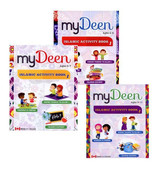 My Deen Islamic Activity Book set of 3 books for ages 2–11 by My Deen