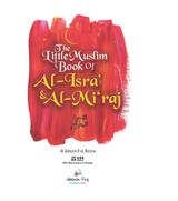 Front cover image of the book "The Little Muslim  Book of Al-Isra’ & Al- Mi’raj", written by Green Fig Books
