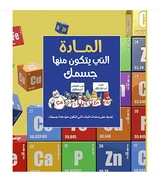 The Stuff of You Arabic book front cover about elements in the human body