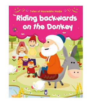 Riding Backwards on the Donkey book cover from Tales of Nasreddin Hodja series