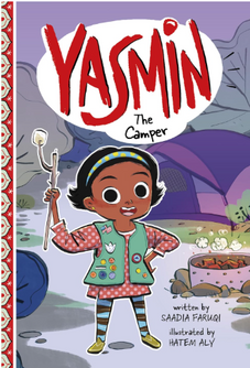 Front cover image of the book "Yasmin the Camper"