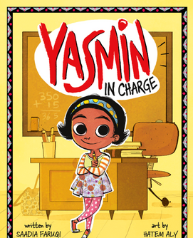 Front cover image of the book "Yasmin in Charge written by Saadia Faruqi"