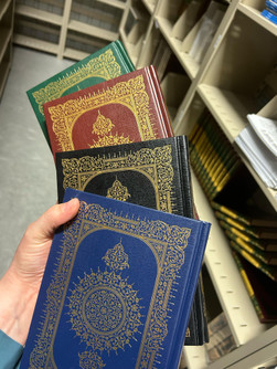 Front cover image of the Mushaf Al-Madina - Uthmani Script Hardcover with Intricate Gold Detailing Medium Size Assorted colors Front cover image of the Mushaf Al-Madina - Uthmani Script Hardcover with Intricate Gold Detailing Medium Size Assorted colors