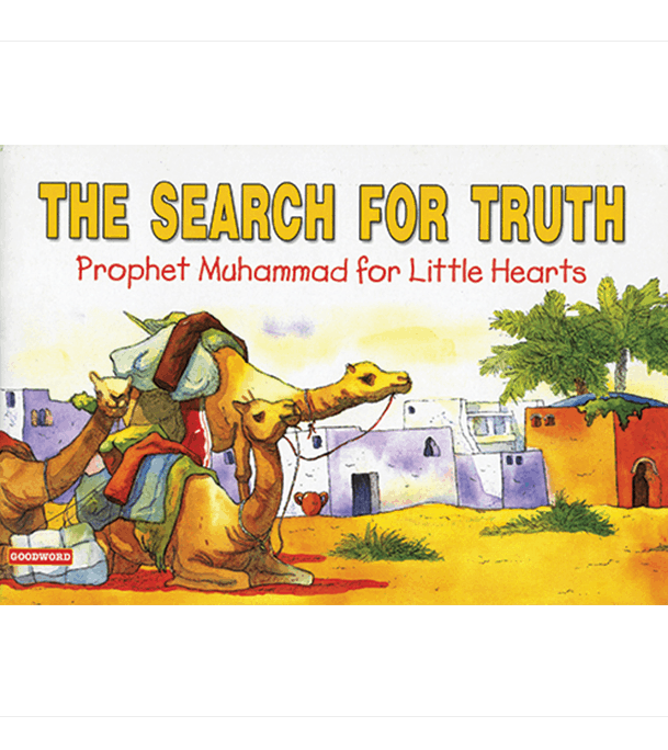 Goodword Islamic Children's Paperback Book Cover Featuring Camels and Desert Village