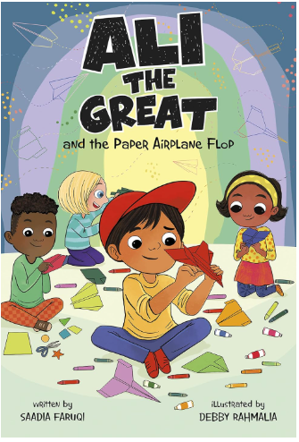 Front cover image of the book "Ali the Great and the Paper Airplane Flop"