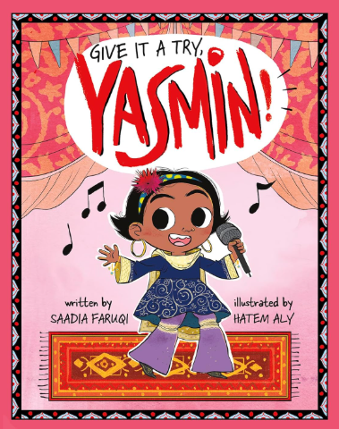 Front cover image of the book "Give It a Try, Yasmin!"