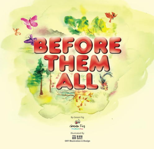 Front cover image of the book "Before Them All: God Existed Eternally", written by Green Fig Books