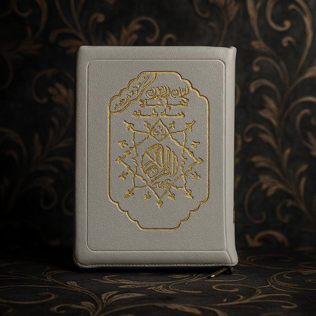 The Holy Quran – Tajweed Mushaf with Color-Coded Rules (Uthmani Script) and Leather Zippered Pouch (14x20 cm)