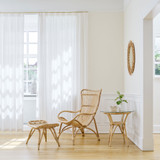 Tony Side Table with 23.5" Glass Top