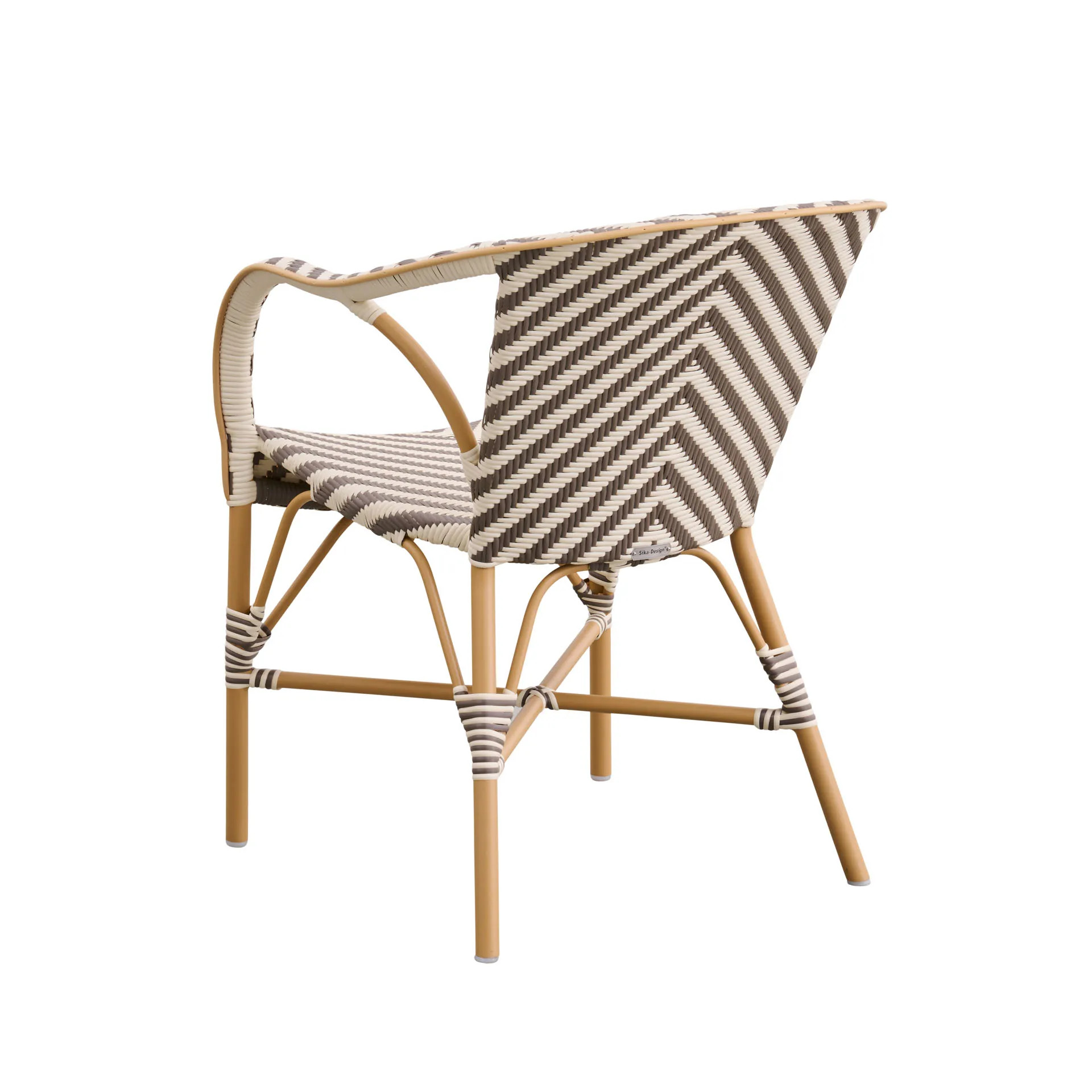 Madeleine Outdoor Bistro Arm Chair Chevron