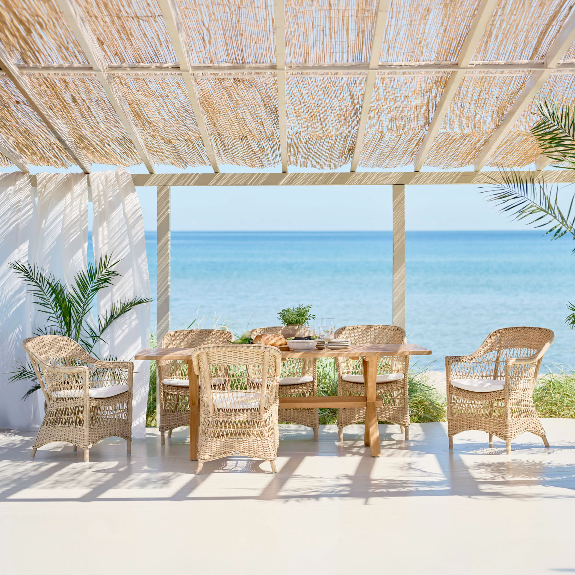 Sika Design Colonial Teak Table 79 x 39 in - Outdoor Teak Dining Table