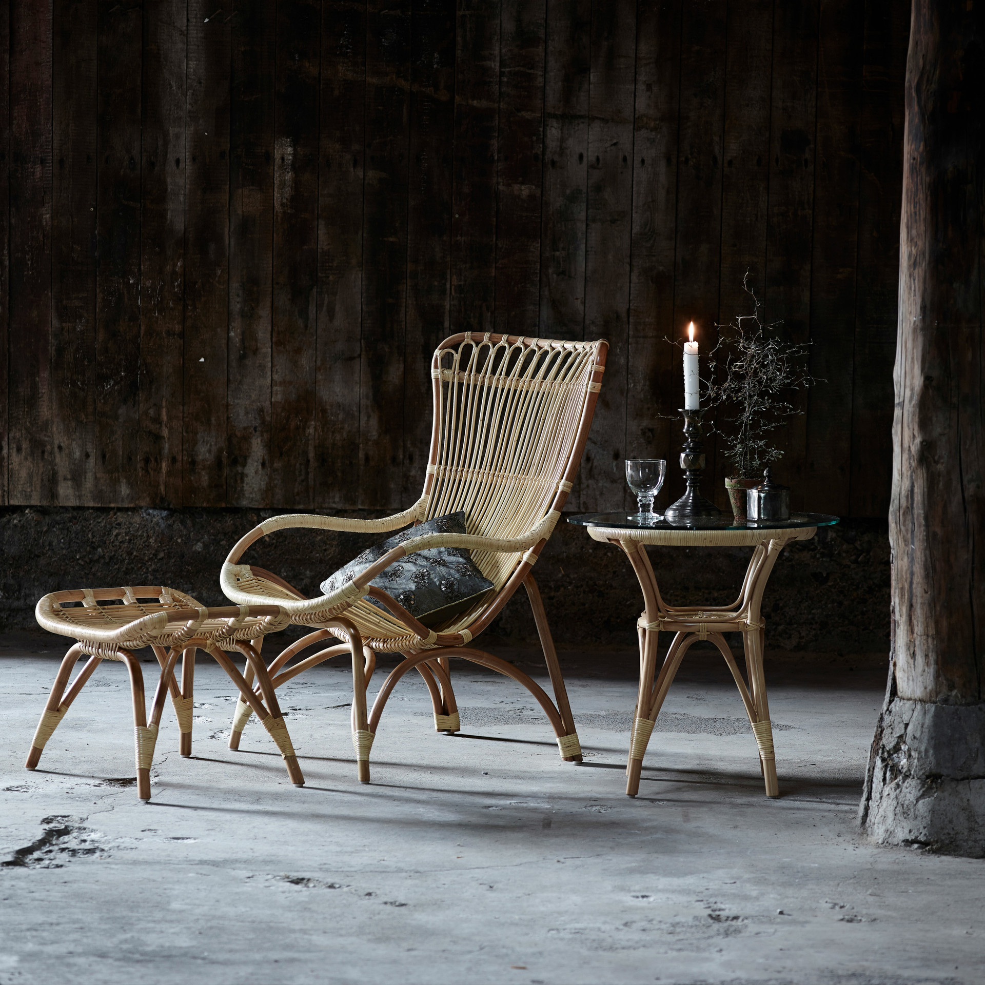 Sika Design Monet Chair - Rattan High-Back Lounge Chair