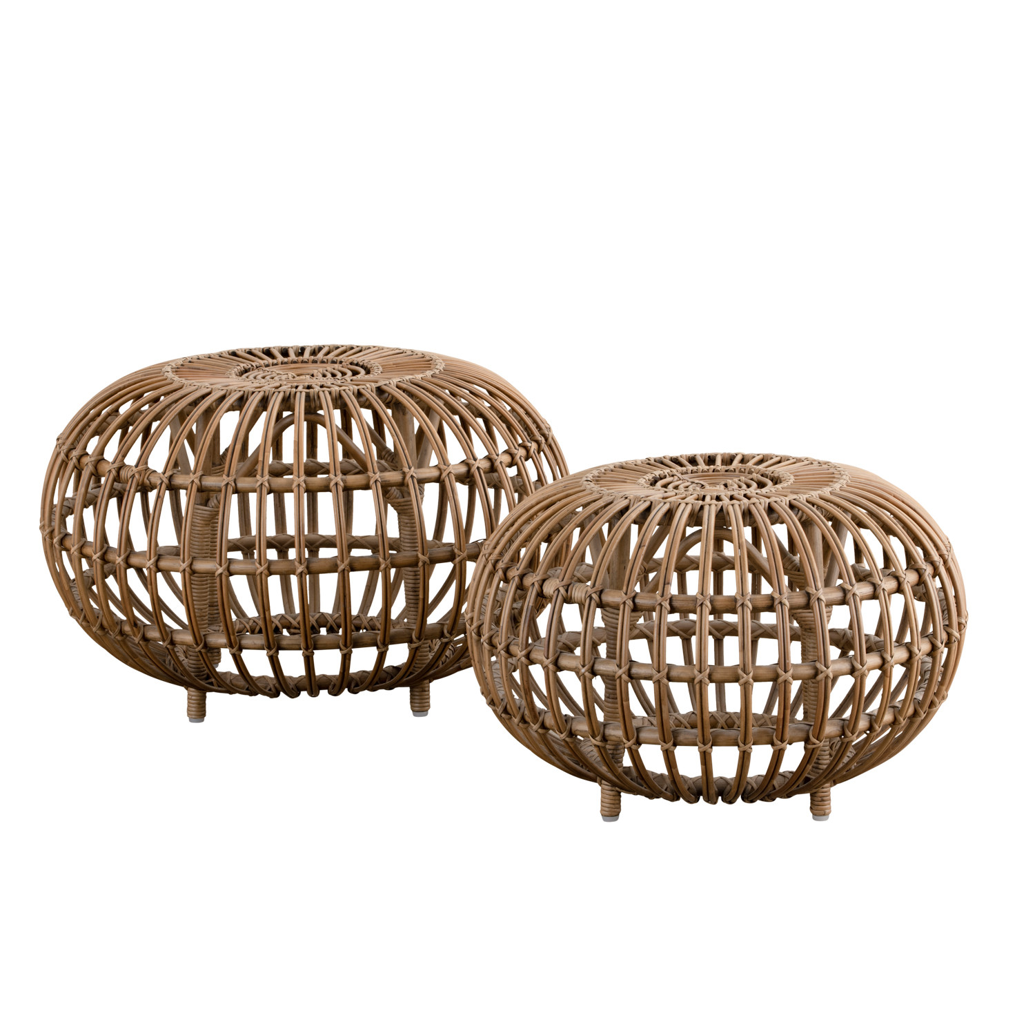 Sika Design Franco Albini Ottoman Small - Rattan Foot Rest