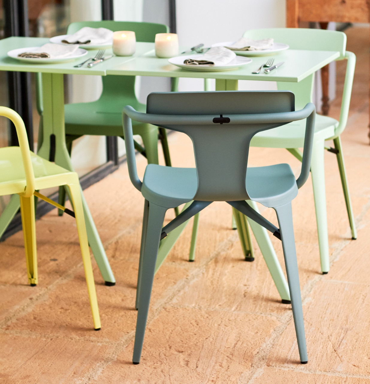 Tolix® Outdoor T14 Chair by Patrick Norguet