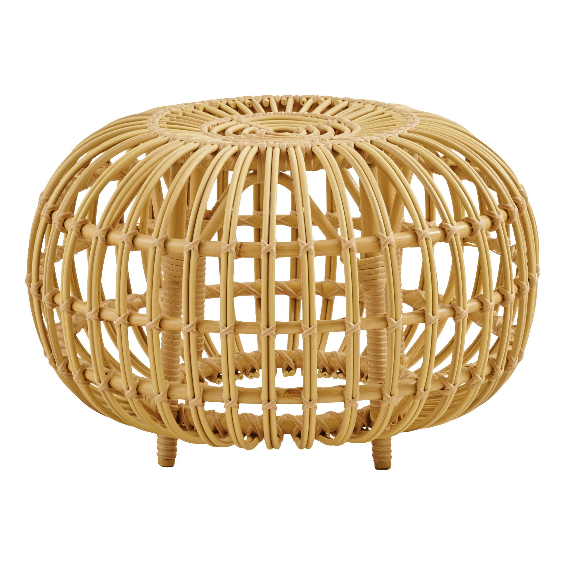 Sika Design L Franco Albini ラタンオットマン L ② Sika Design Franco Albini Ottoman Small Exterior - Outdoor