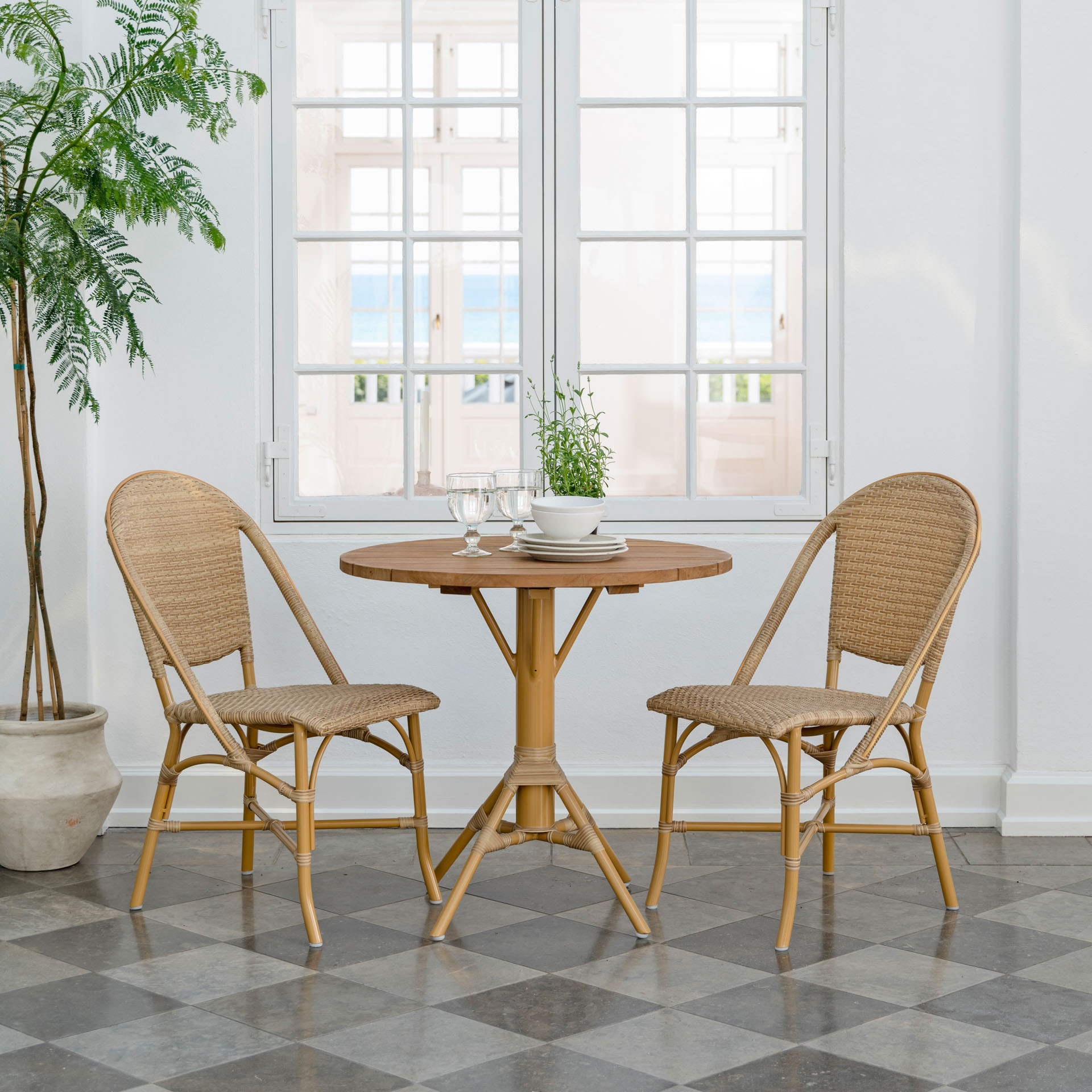 Sika Design Nicole Cafe Table - Outdoor Bistro Table Base