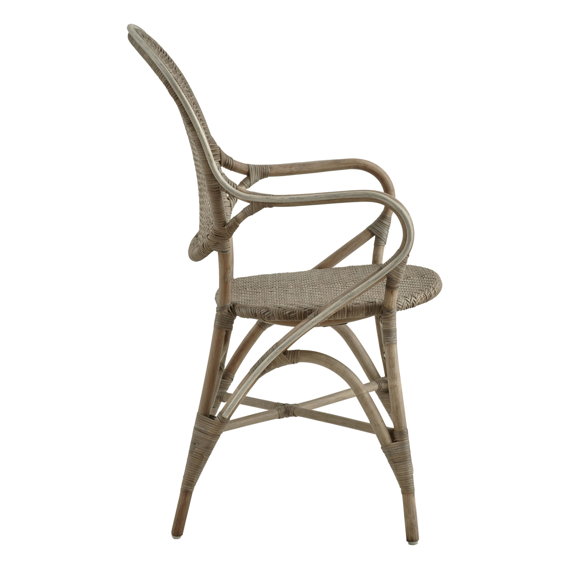 Sika Design Rossini Arm Chair - Stackable Rattan Bistro Chair