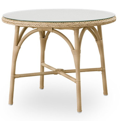 Victoria 31.5" Round Cafe Table w/Glass Top Victoria 31.5" Round Cafe Table w/Glass Top