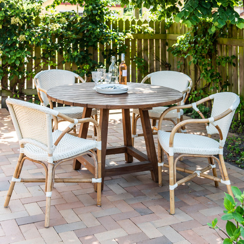 George Teak 47" Round Table