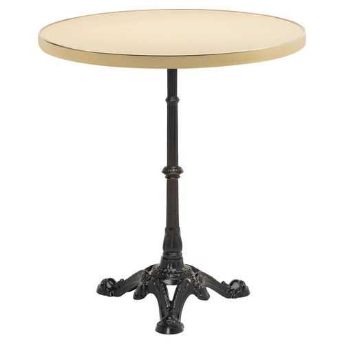 Parisian 27.5in Round Enamel French Bistro Table Top Parisian 27.5in Round Enamel French Bistro Table Top