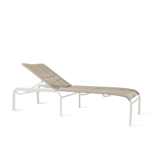 Loop Sunlounger - Beige/Stone White