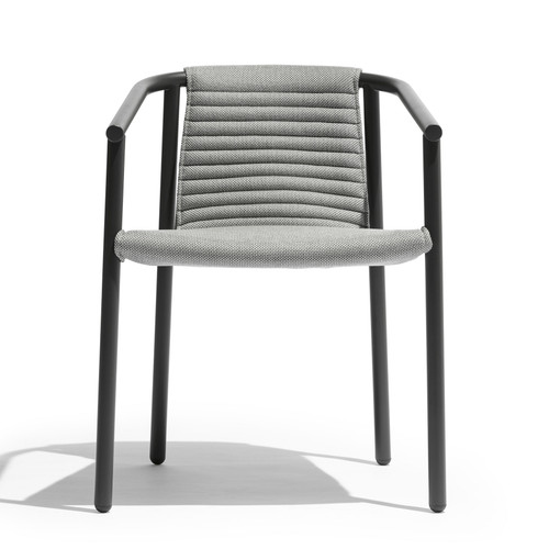 Duct Round Arm Chair Integrated Cushion