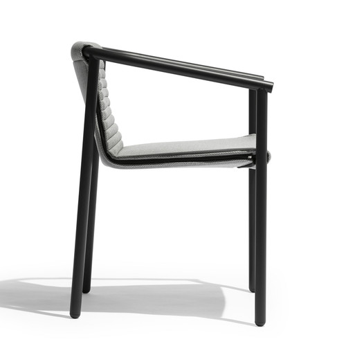 Duct Round Arm Chair Integrated Cushion