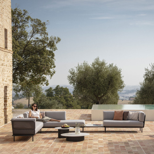 Branta Ceramic Coffee Table - 27.5"Dx14"H