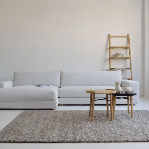 Tosta Leaning Shelf in living room setting. Tosta Leaning Shelf in living room setting.