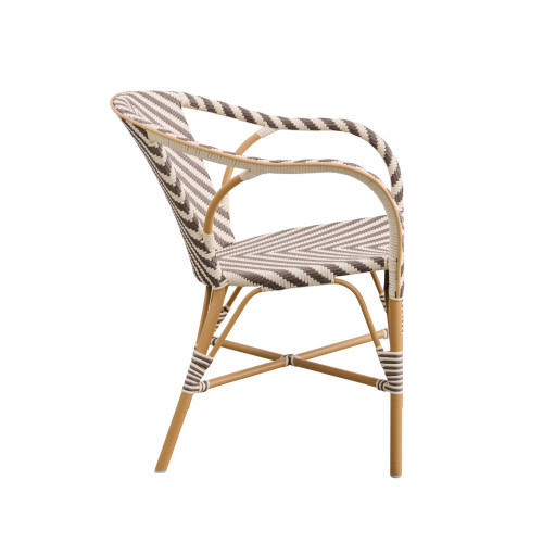 Madeleine Outdoor Bistro Arm Chair - Chevron Madeleine Outdoor Bistro Arm Chair - Chevron