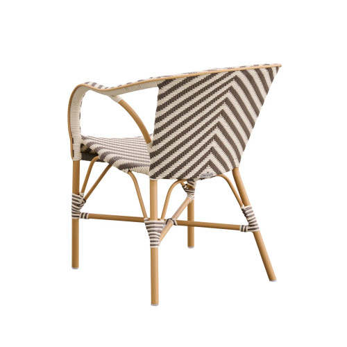 Madeleine Outdoor Bistro Arm Chair - Chevron Madeleine Outdoor Bistro Arm Chair - Chevron
