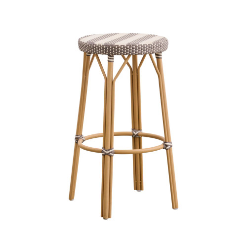 Simone Exterior Bar Stool - Stripe Simone Exterior Bar Stool - Stripe