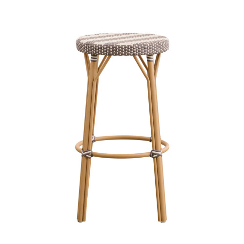 Simone Exterior Bar Stool - Stripe Simone Exterior Bar Stool - Stripe