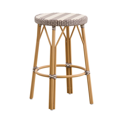 Simone Exterior Counter Stool - Stripe Simone Exterior Counter Stool - Stripe