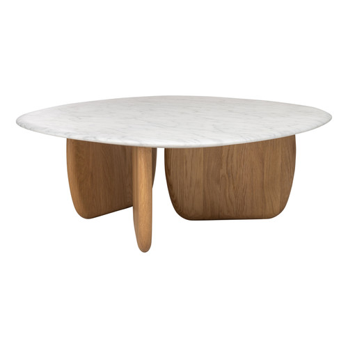 Eden Coffee Table w/Stone Top - 35.5"D