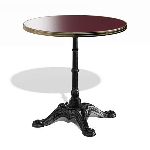Parisian 31.5" Round Enamel French Bistro Table