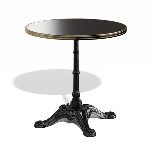 Parisian 31.5" Round Enamel French Bistro Table