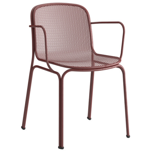 Villa Stacking Patio arm chair aubergine